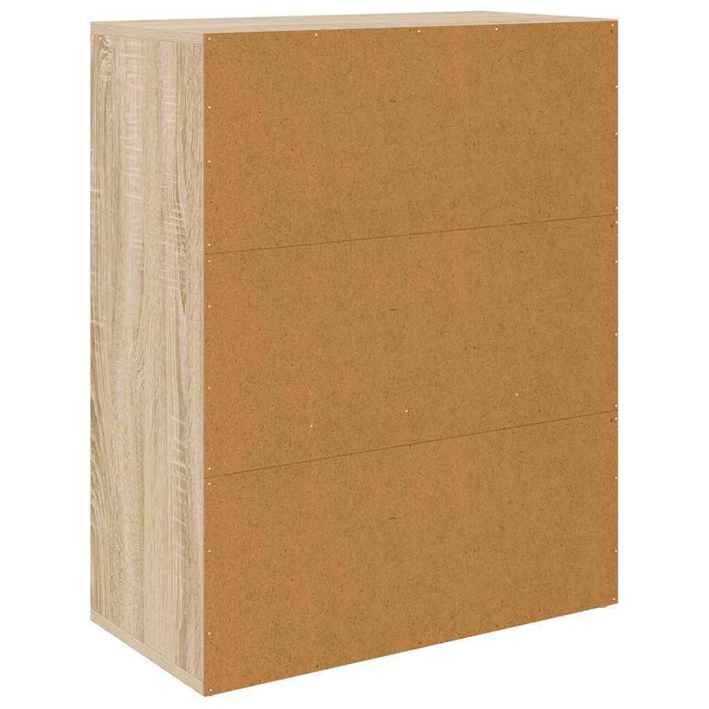 Credenza Rovere Sonoma 60x30x75 cm in Legno Multistrato