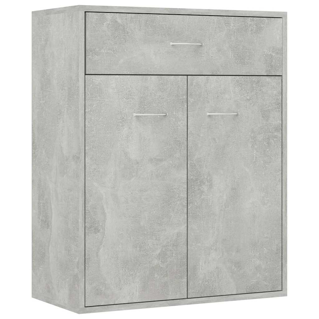 Credenza Grigio Cemento 60x30x75 cm in Legno Multistrato - homemem39
