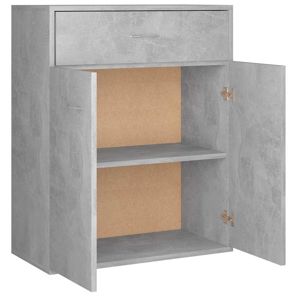 Credenza Grigio Cemento 60x30x75 cm in Legno Multistrato - homemem39
