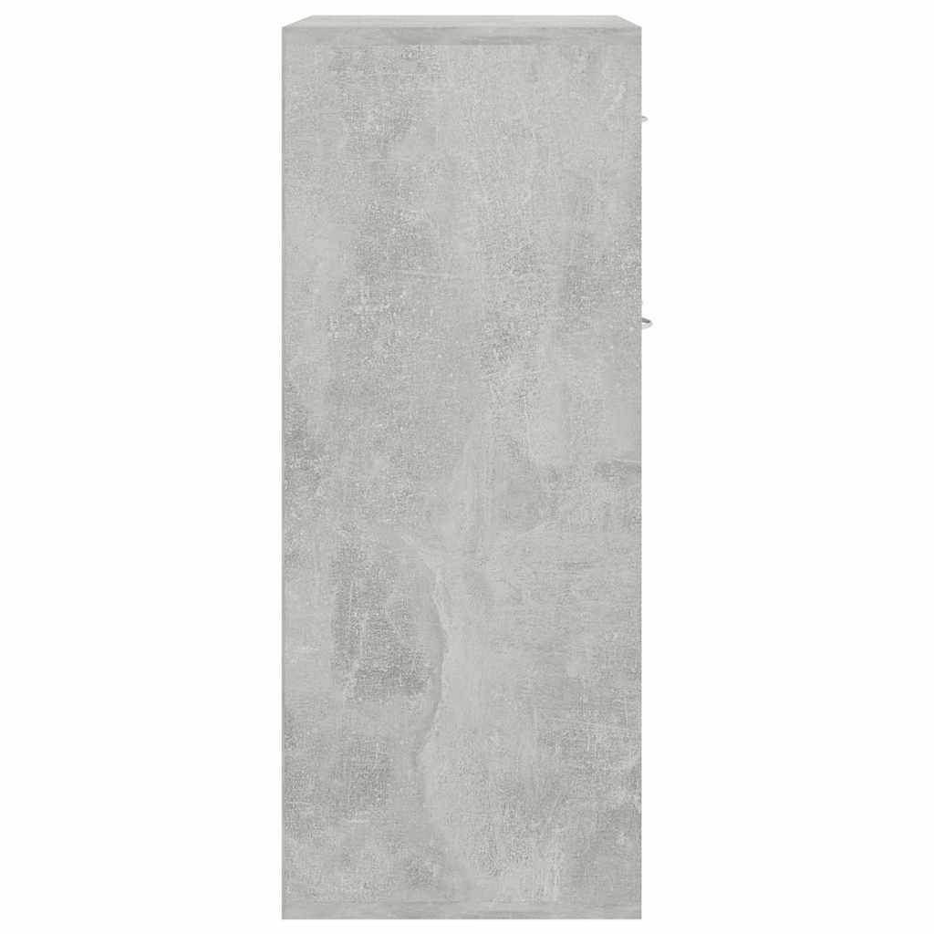 Credenza Grigio Cemento 60x30x75 cm in Legno Multistrato - homemem39