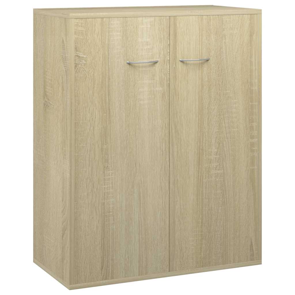 Credenza Rovere Sonoma 60x30x75 cm in Legno Multistrato