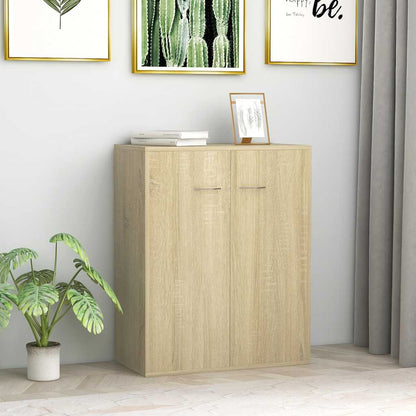 Credenza Rovere Sonoma 60x30x75 cm in Legno Multistrato