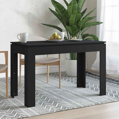 Tavolo da Pranzo Nero 120x60x76 cm in Legno Multistrato - homemem39