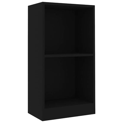 Libreria Nera 40x24x75 cm in Legno Multistrato | homemem39