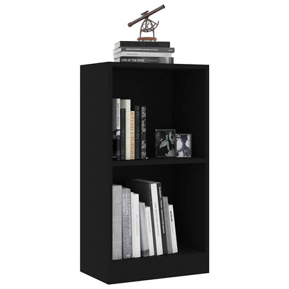 Libreria Nera 40x24x75 cm in Legno Multistrato | homemem39
