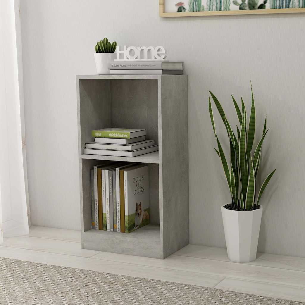 Libreria Grigio Cemento 40x24x75 cm in Legno Multistrato | homemem39