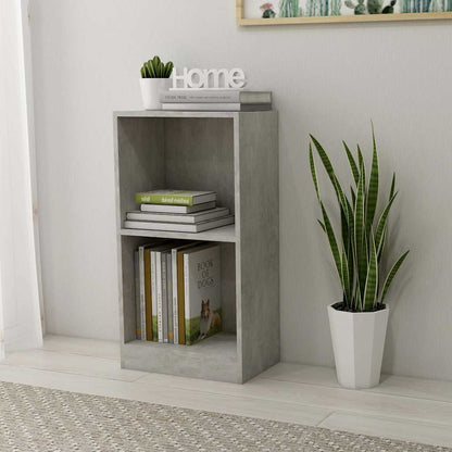 Libreria Grigio Cemento 40x24x75 cm in Legno Multistrato | homemem39