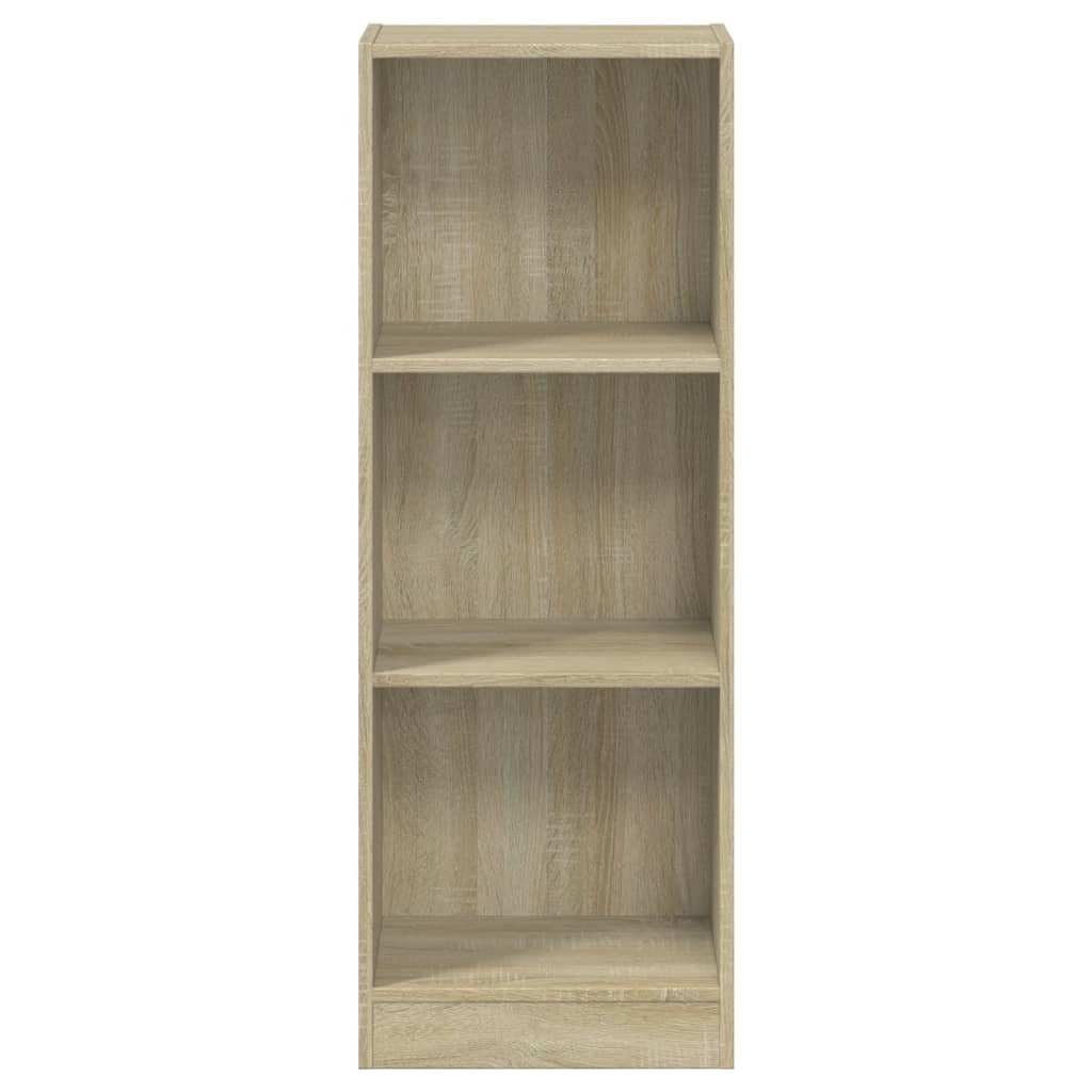 Libreria 3 Ripiani Rovere Sonoma 40x24x109 cm Legno Multistrato