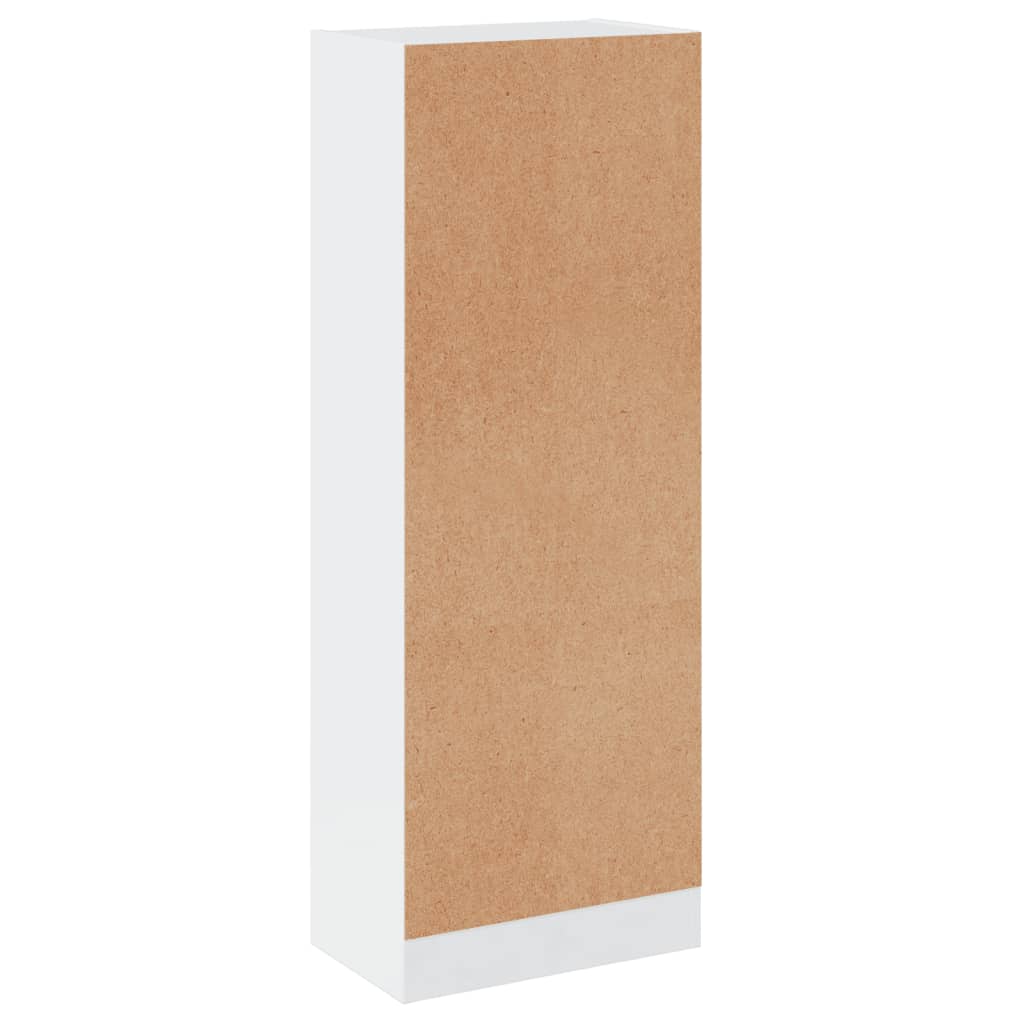 Libreria 3 Ripiani Bianco Lucido 40x24x109 cm Legno Multistrato - homemem39