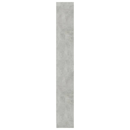Libreria 5 Ripiani Grigio Cemento 40x24x175cm Legno Multistrato | homemem39