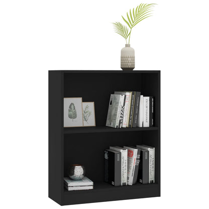 Libreria Nera 60x24x76 cm in Legno Multistrato - homemem39