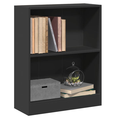 Libreria Nera 60x24x76 cm in Legno Multistrato - homemem39