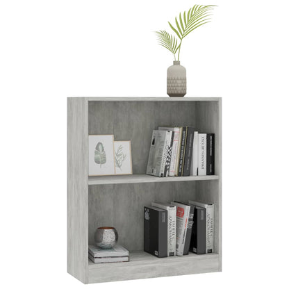 Libreria Grigio Cemento 60x24x76 cm in Legno Multistrato - homemem39