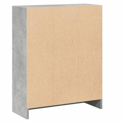 Libreria Grigio Cemento 60x24x76 cm in Legno Multistrato - homemem39