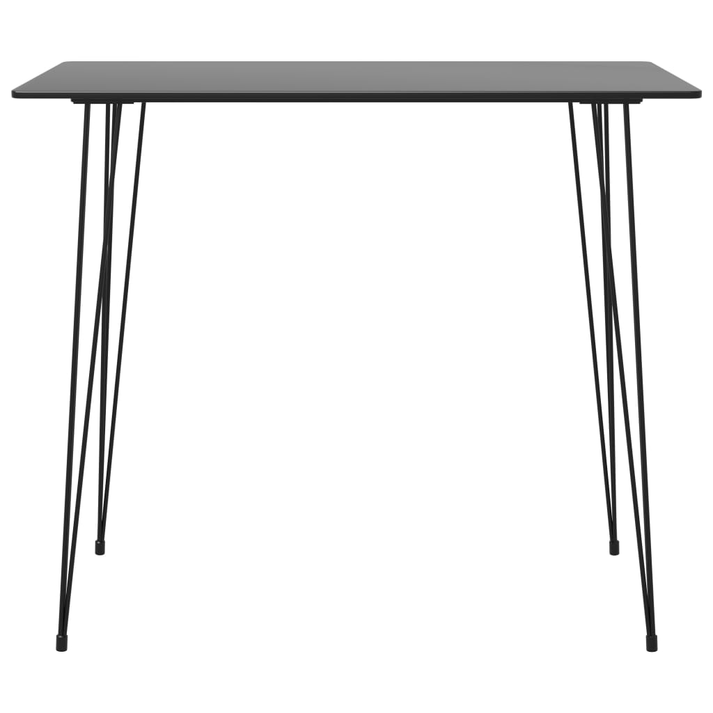 Tavolo da Bar Nero 120x60x105 cm