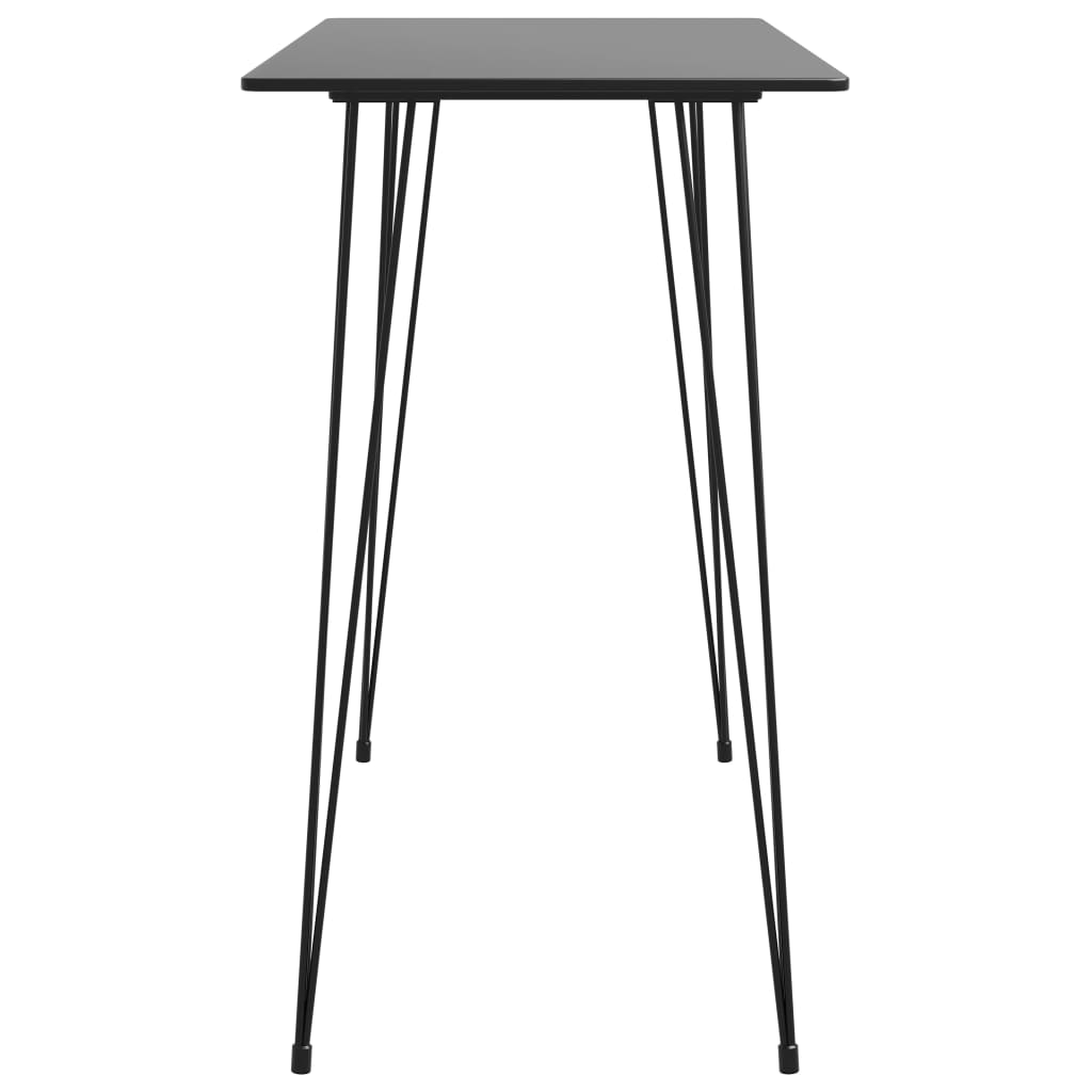Tavolo da Bar Nero 120x60x105 cm