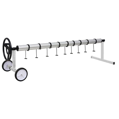Rullo di Copertura per Piscina con Base in Acciaio Inox - homemem39
