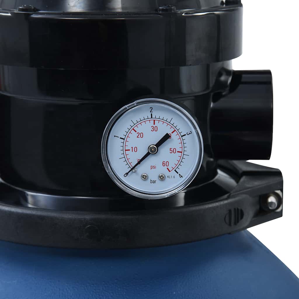 Filtro a Sabbia per Piscine Valvola a 4 Posizioni Blu 300 mm | homemem39