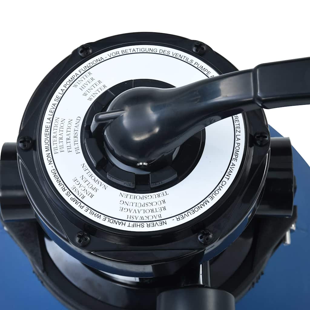 Filtro a Sabbia per Piscine Valvola a 4 Posizioni Blu 300 mm | homemem39