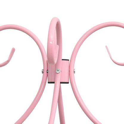Letto a Baldacchino Rosa in Metallo 140x200 cm | homemem39
