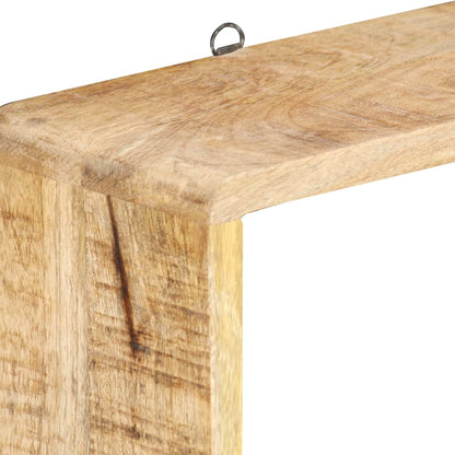 Set Mensole Cubiche da Parete 3 pz in Legno Massello di Mango | homemem39