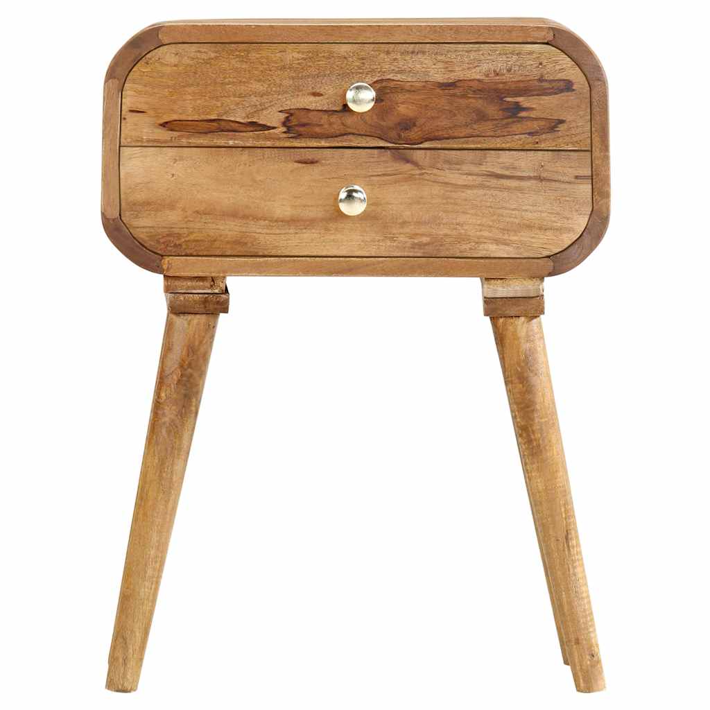 Comodino 40x30x58 cm in Legno Massello di Mango