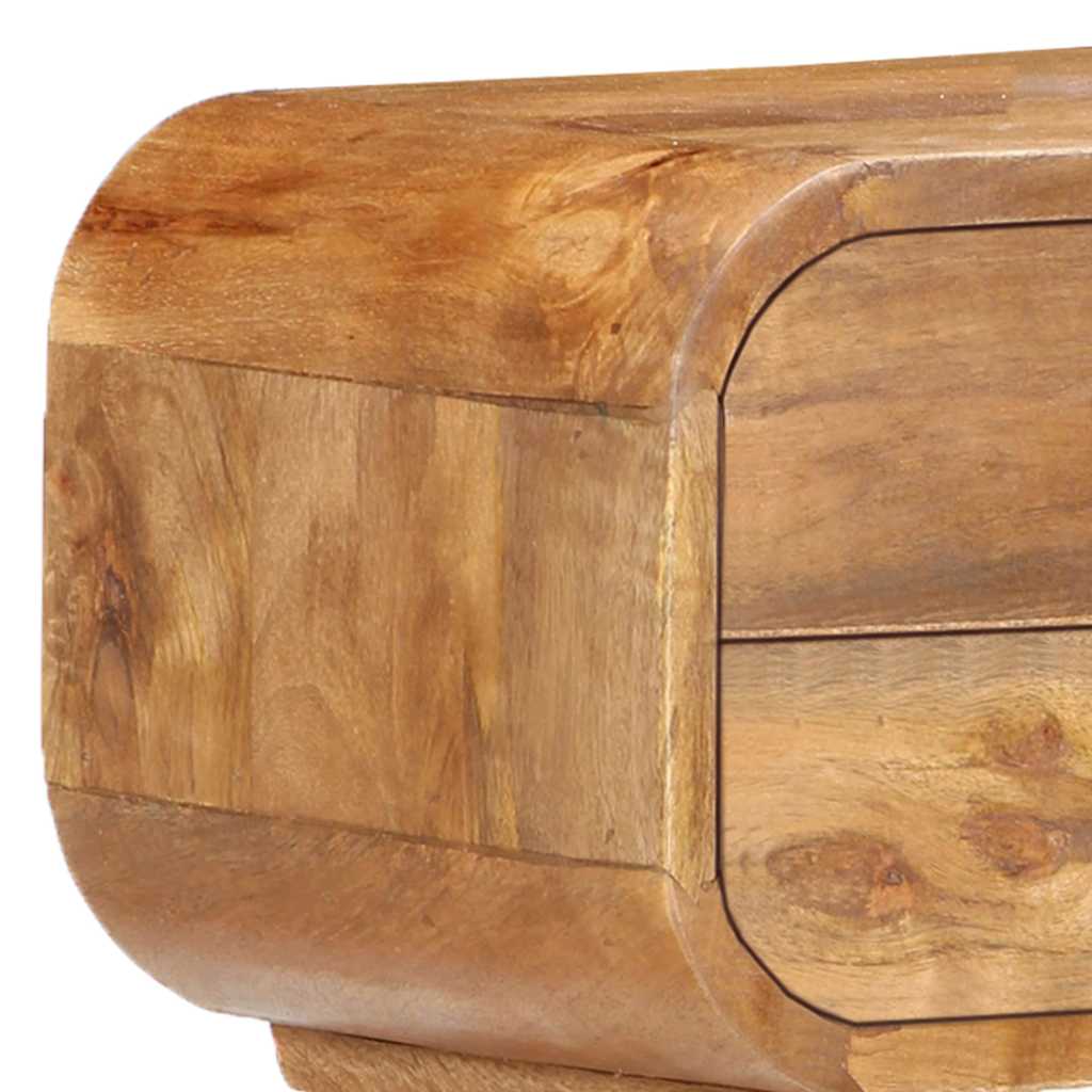 Comodino 40x30x58 cm in Legno Massello di Mango