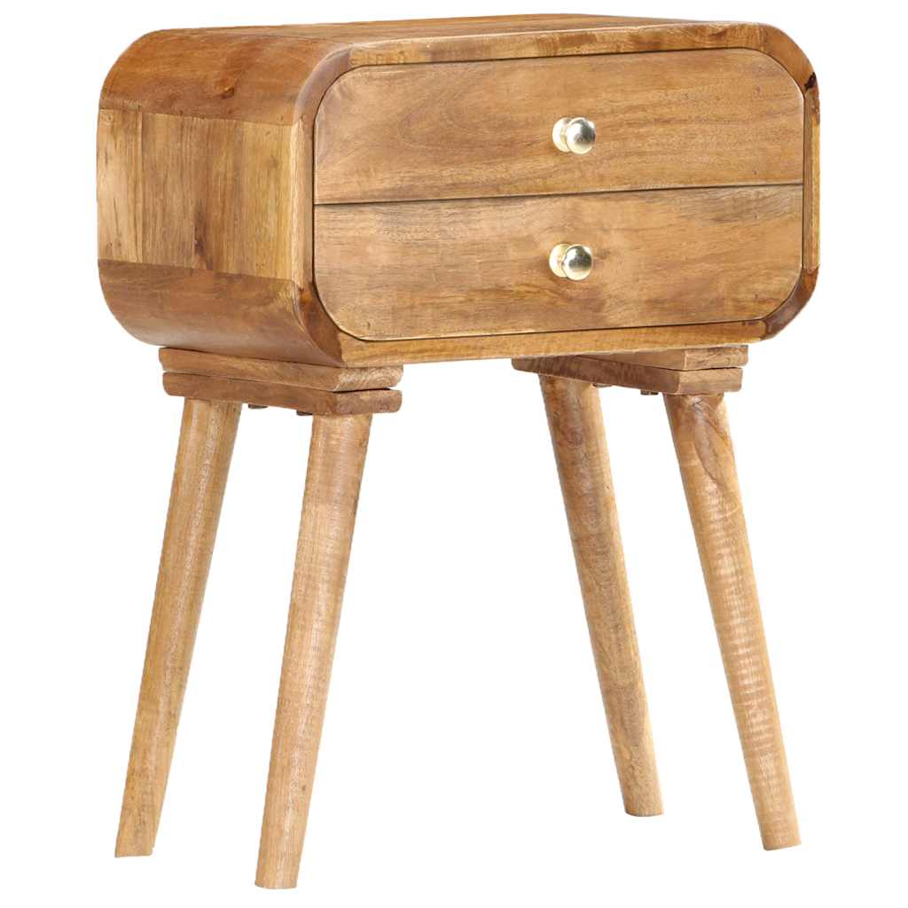 Comodino 40x30x58 cm in Legno Massello di Mango