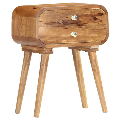 Comodino 40x30x58 cm in Legno Massello di Mango