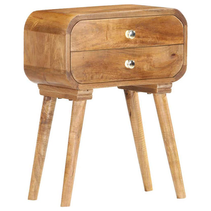 Comodino 40x30x58 cm in Legno Massello di Mango