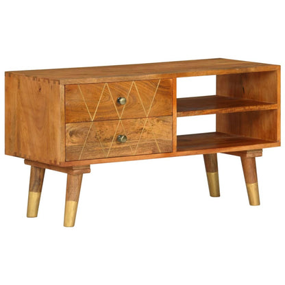 Mobile Porta TV 85x35x47 cm in Legno Massello di Mango
