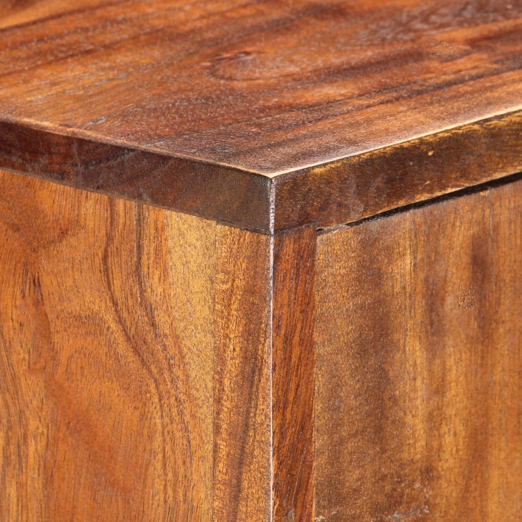 Credenza Alta 80x30x100 cm in Legno Massello di Acacia | homemem39