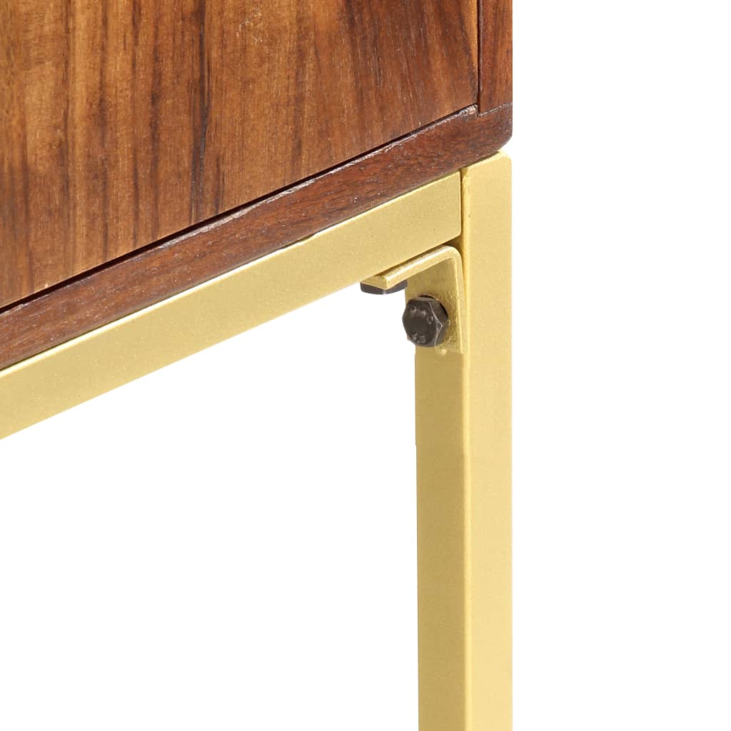 Credenza Alta 80x30x100 cm in Legno Massello di Acacia | homemem39