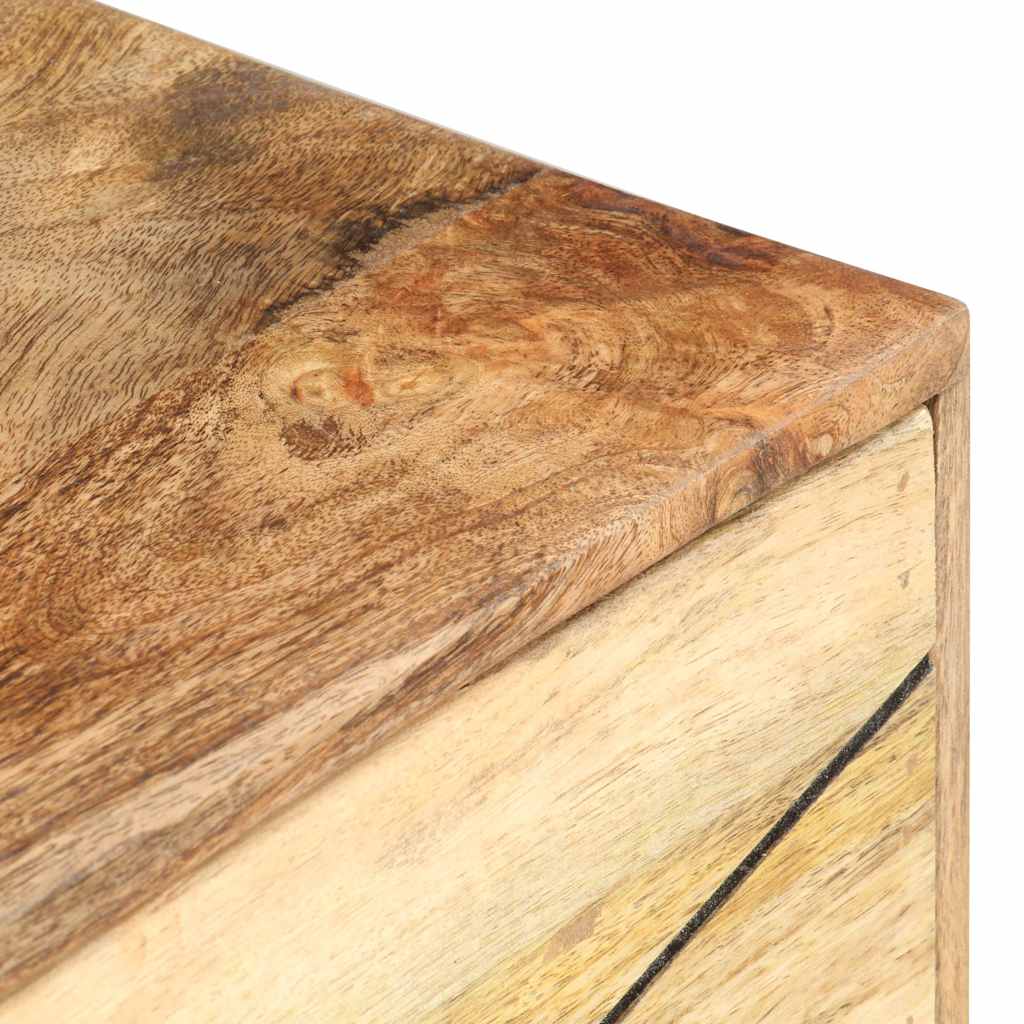 Comodino 40x30x50 cm in Legno Massello di Mango