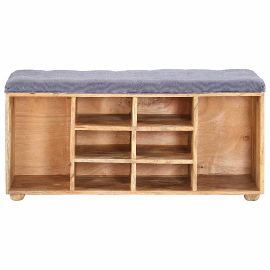 Panca da Ingresso 100x35x47 cm in Legno Massello di Mango