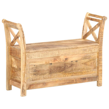 Panca per Ingresso 103x33x72 cm in Legno Massello di Mango | homemem39