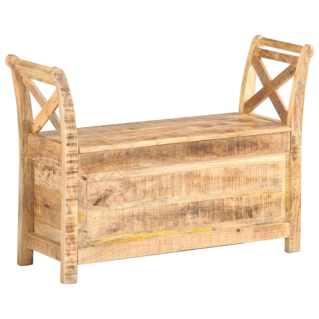 Panca per Ingresso 103x33x72 cm in Legno Massello di Mango | homemem39
