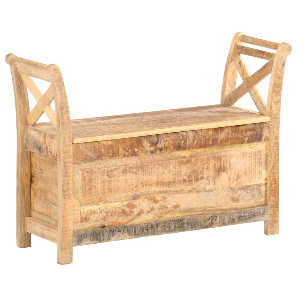 Panca per Ingresso 103x33x72 cm in Legno Massello di Mango | homemem39
