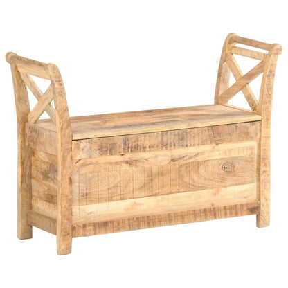 Panca per Ingresso 103x33x72 cm in Legno Massello di Mango | homemem39