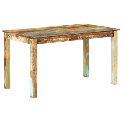 Tavolo da Pranzo in Legno Massello di Recupero 140x70x76 cm | homemem39