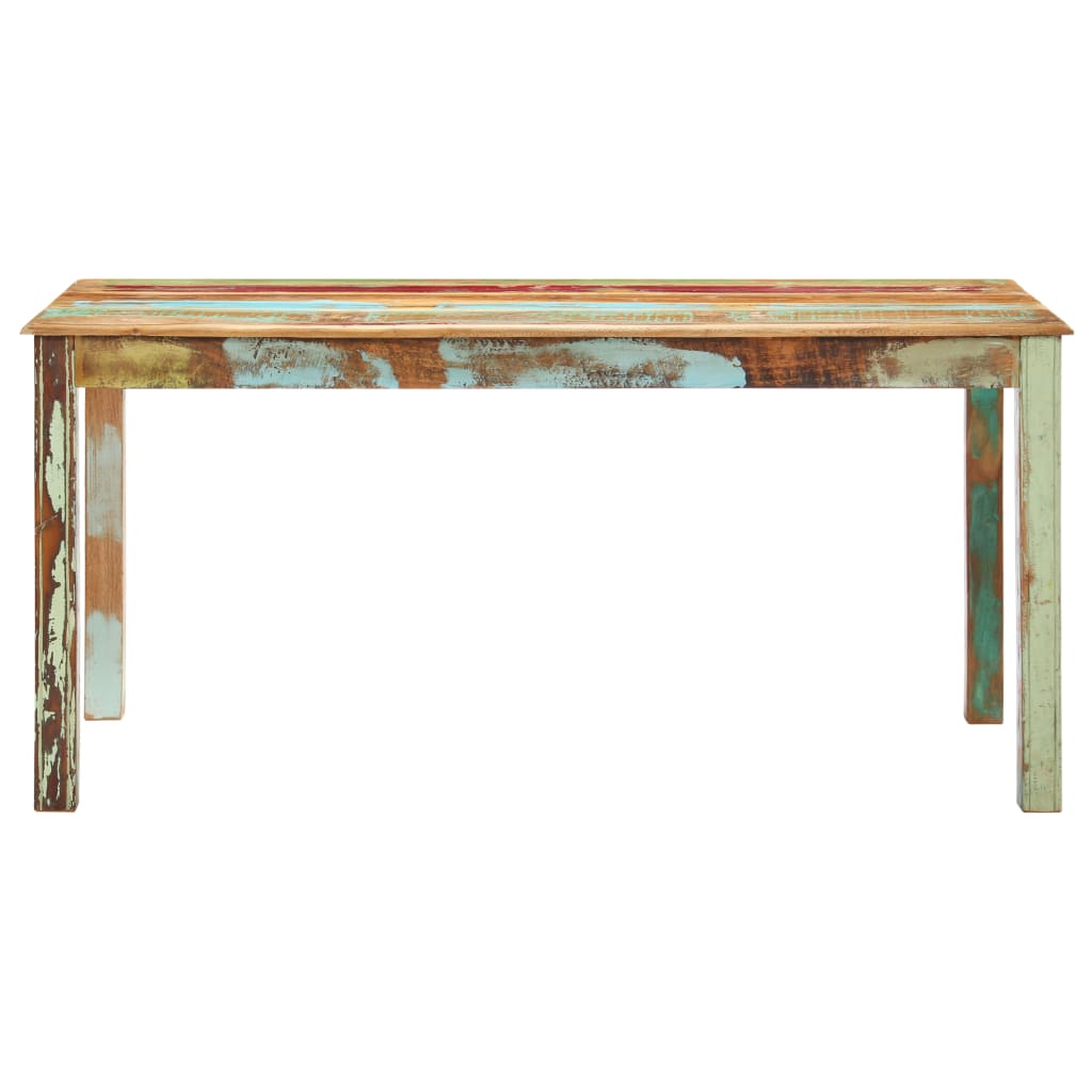 Tavolo da Pranzo in Legno Massello di Recupero 160x80x76 cm | homemem39