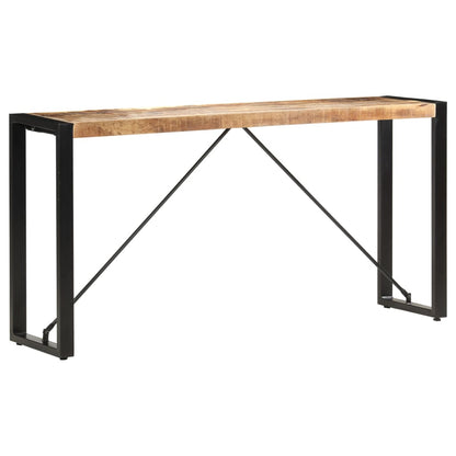 Tavolo Consolle 150x35x76 cm in Legno Massello di Mango