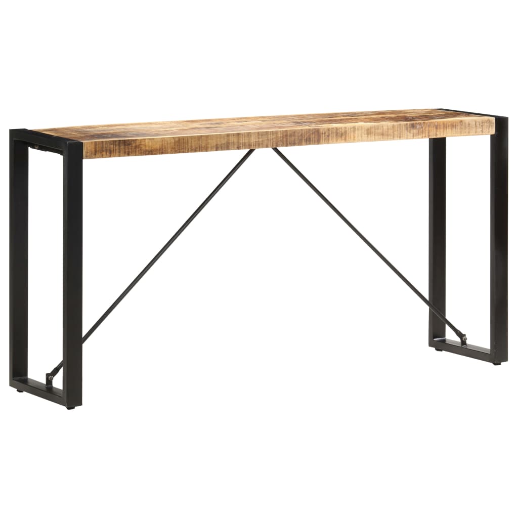 Tavolo Consolle 150x35x76 cm in Legno Massello di Mango