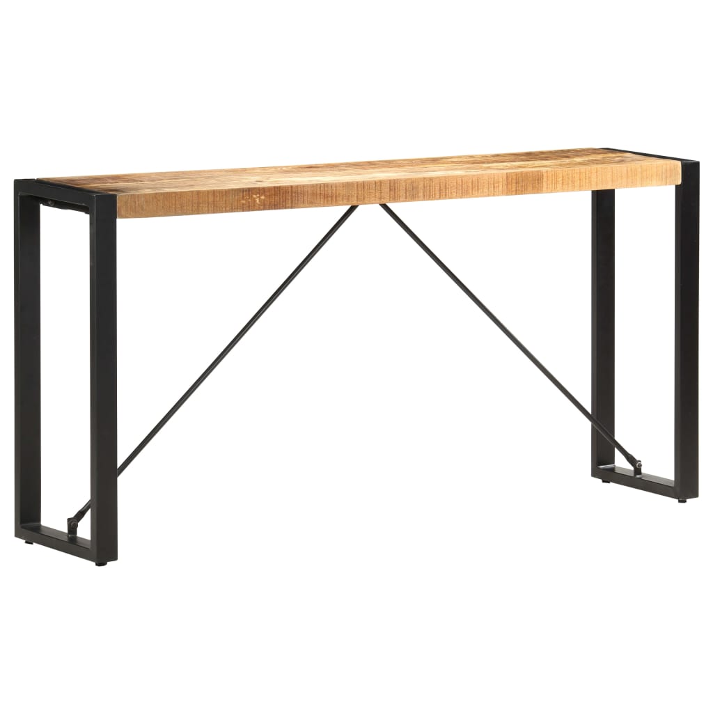 Tavolo Consolle 150x35x76 cm in Legno Massello di Mango