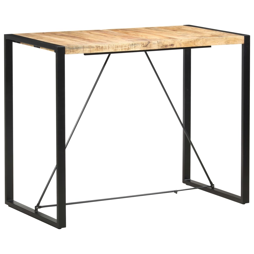 Tavolo da Bar 140x70x110cm in Legno Massello di Mango | homemem39
