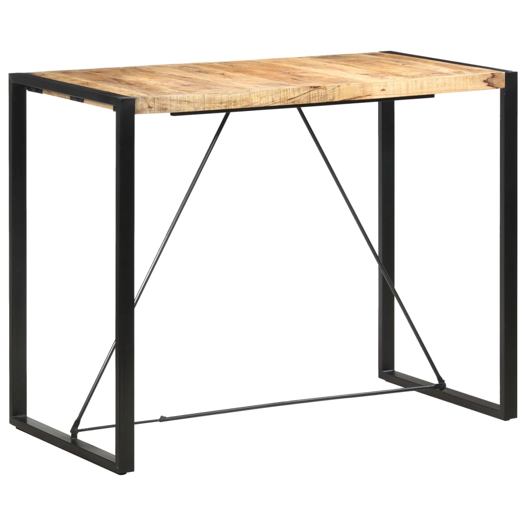 Tavolo da Bar 140x70x110cm in Legno Massello di Mango | homemem39