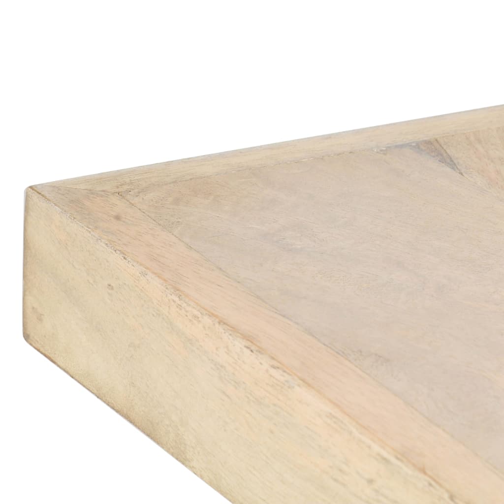 Tavolo da Pranzo 180x90x76 cm in Massello di Mango Sbiancato