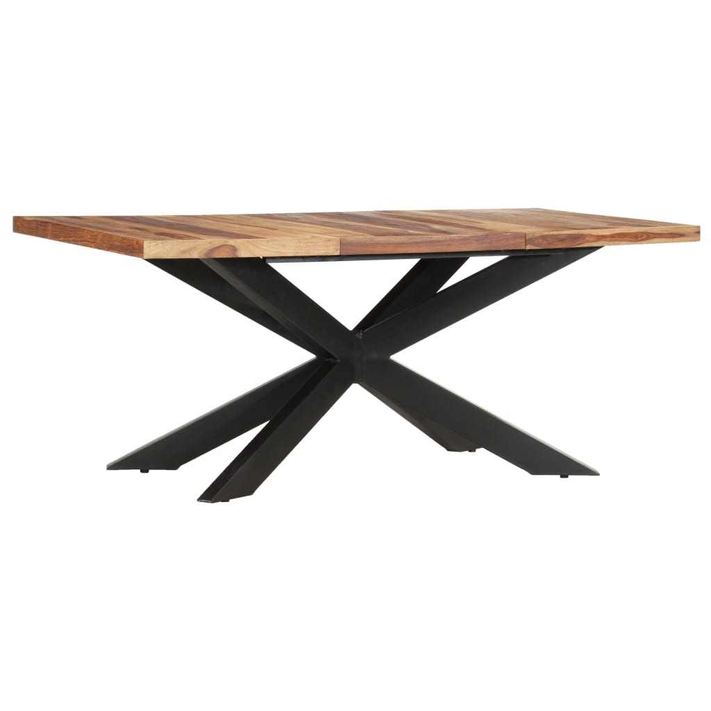 vidaXL Tavolo da Pranzo 180x90x76 cm in Legno Massello di Sheesham