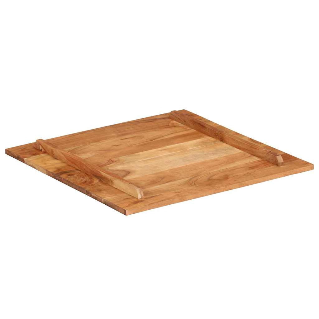 Piano Tavolo in Legno Massello di Acacia 15-16 mm 60x60 cm | homemem39