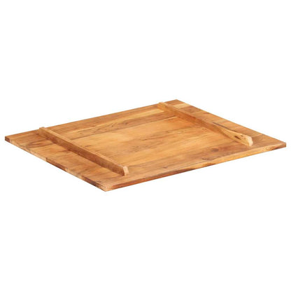Piano Tavolo in Legno Massello di Acacia 15-16 mm 60x70 cm